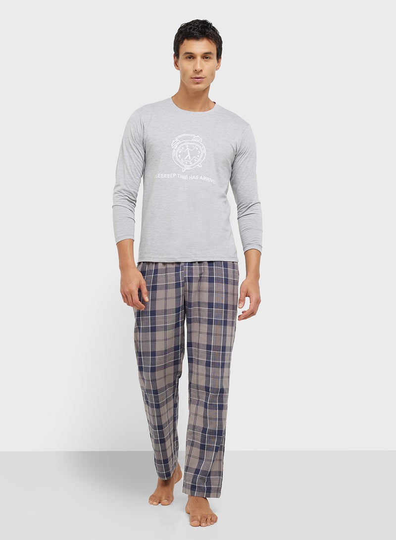 Seventy Five Nightwear T-Shirt & Pants Set  - Image 1