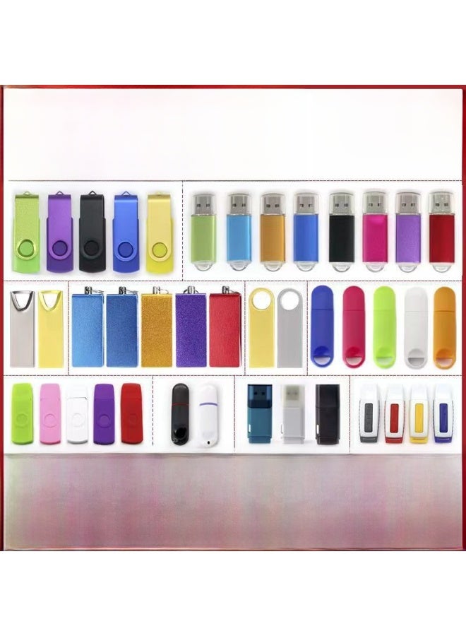 Small Capacity Rotating Usb Flash Drive 1g Cover Bid U Disk 2g 256m Driving 4g Bid Documents 512mb Tv Software Usb Stick-Color:Small U-Capacity:32MB  - Image 2