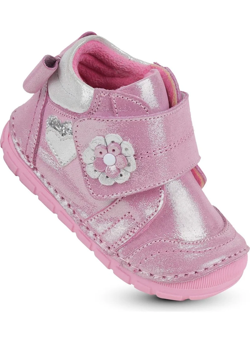 Kaptan Junior Ilkadım Genuine Leather Baby Girl Child Orthopedic Shoes Booties