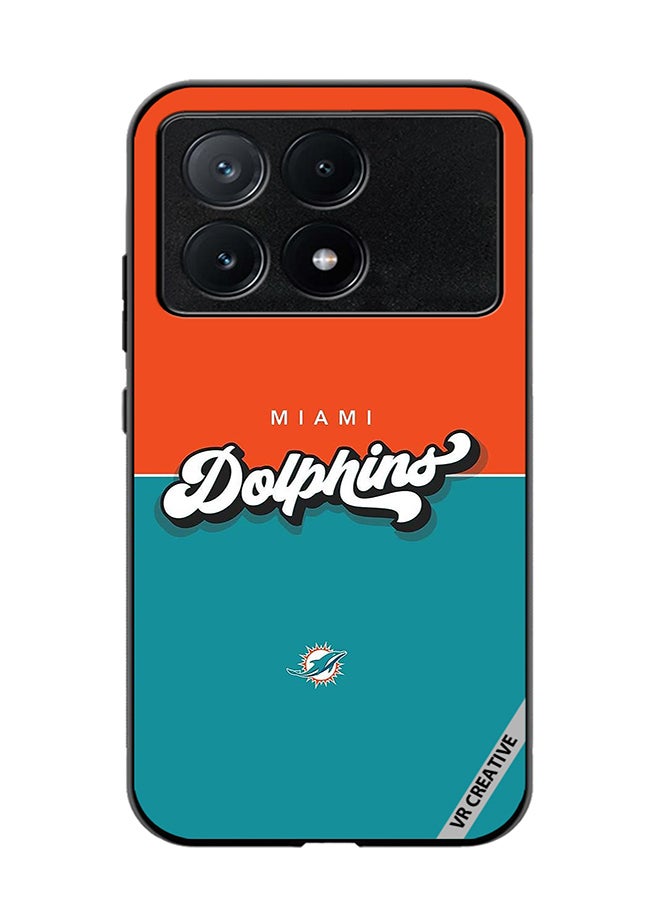 VR CREATIVE Protective Case Cover For Xiaomi Poco X6 Pro Dolphins Design Multicolour - Image 1