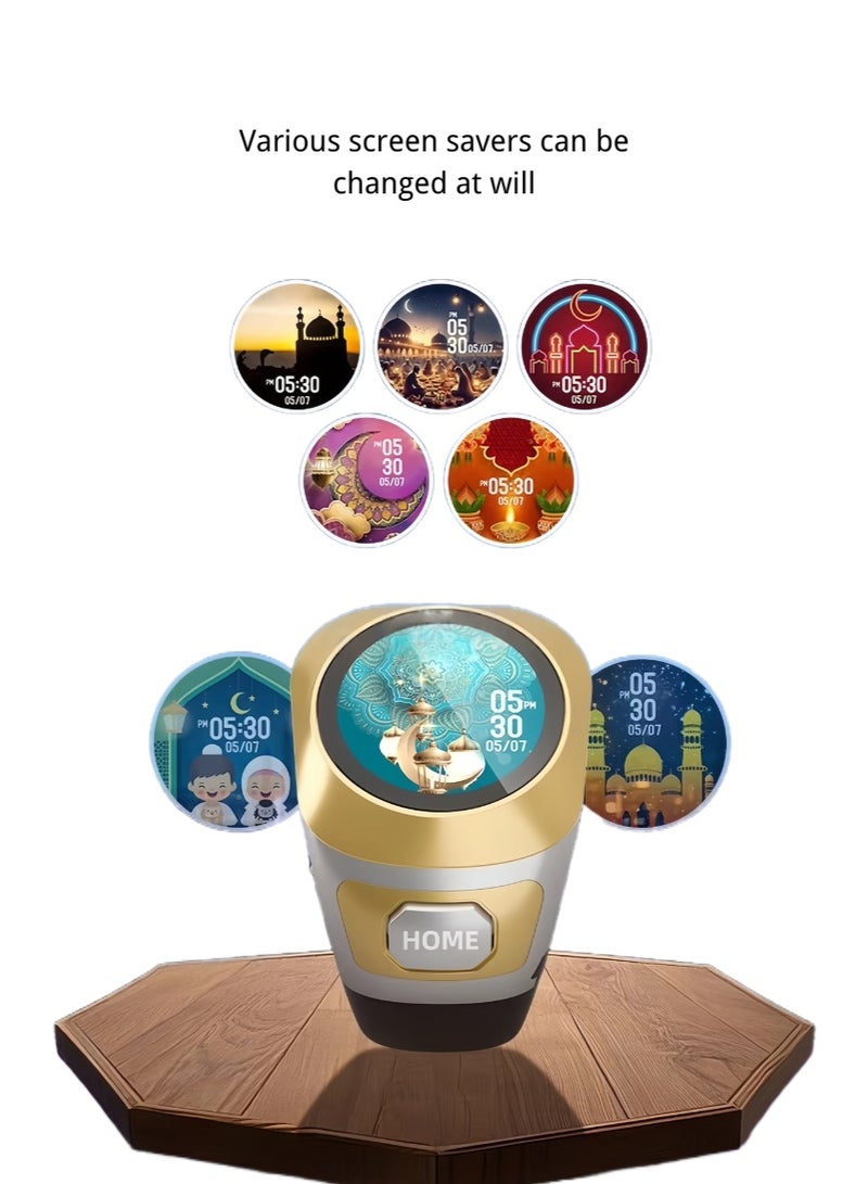 خاتم ذكي للتسبيح والذكر، بأحجام قابلة للتبديل (18/20/22 مم)، خاتم عدّ تسبيح متعدد الوظائف بدعم التطبيق، عدّ رقمي، منبه للصلاة، خاتم ذكر مائي، بخيارات متعددة للغات، ومجموعة متنوعة من خلفية العبادة المدمجة. يمكن للمستخدمين تصميم خلفية خاصة بهم أو رفع خلفية مخصصة، وتعيين التاريخ والوقت يدوياً - Image 4