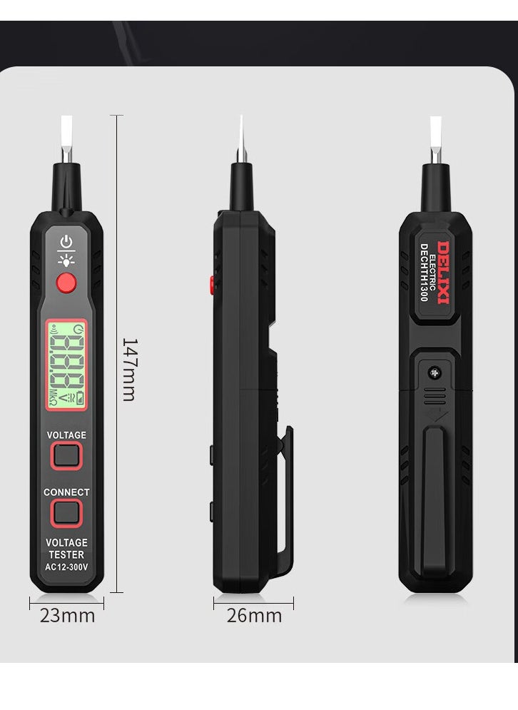 Excefore - Premium Electrical Voltage Tester - Dual Range Non-Contact & Contact Pen, LCD Display, Buzzer Alarm, Wire Breakpoint Finder - Safe and Accurate AC Electricity Detection (12V-100V/48V-100V) - Image 1