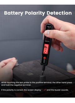 Excefore Premium Electrical Voltage Tester - Dual Range Non-Contact & Contact Pen, LCD Display, Buzzer Alarm, Wire Breakpoint Finder - Safe and Accurate AC Electricity Detection (12V-100V/48V-100V)  - Image 4