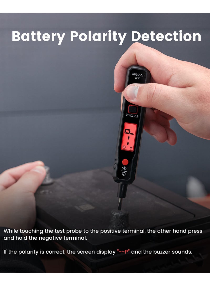 Excefore - Premium Electrical Voltage Tester - Dual Range Non-Contact & Contact Pen, LCD Display, Buzzer Alarm, Wire Breakpoint Finder - Safe and Accurate AC Electricity Detection (12V-100V/48V-100V) - Image 1