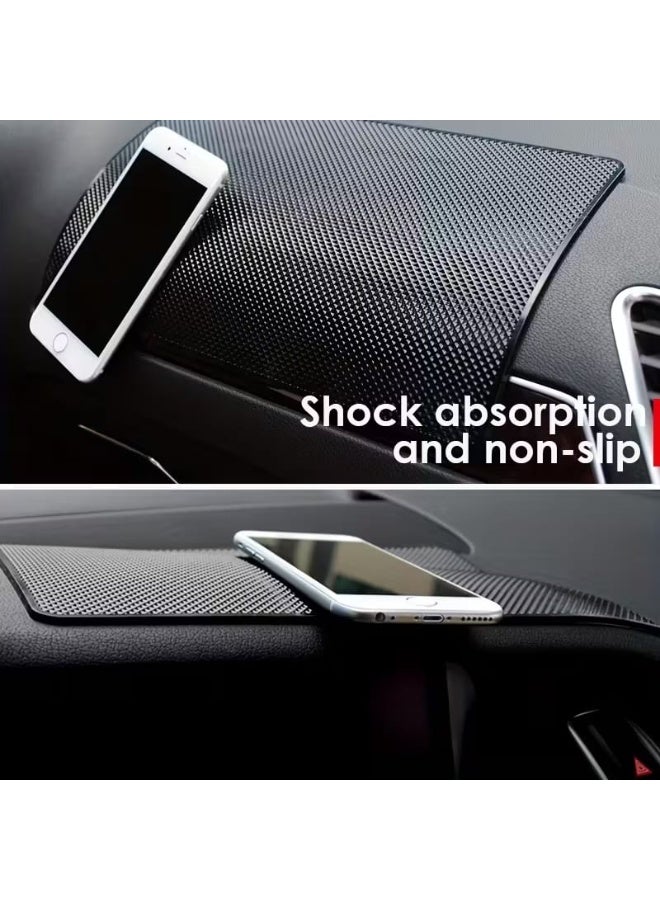 HIGHWAY Car Dashboard Organizer – Elegant Non-Slip Rubber Mat | Heat-Resistant Rubber | Anti-Slide Tray for Phone, Keys, Coins & Accessories | Keeps Car Interior Tidy - Image 5