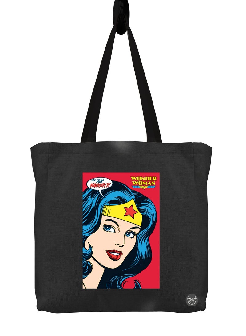 Canvas bag with Wonder Woman design print
