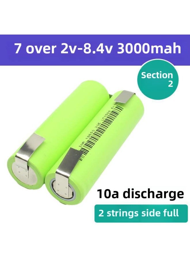 20A Power 18650 Rechargeable Lithium Battery Pack Can Be 3 Series 12V Hand Drill 21V Battery Cell Welding 5 Series-Standard Capacity:[sufficient Capacity] 2600mah 13a Current 5 Strings (side By Side) 18v-21v