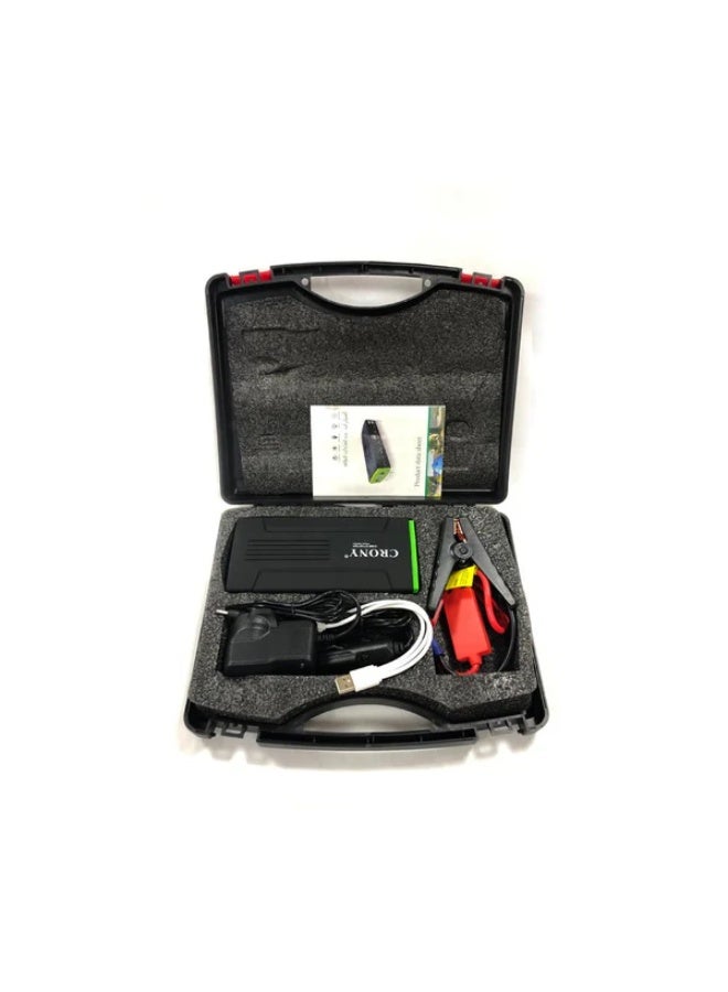 كروني جهاز كروني D28a لبدء تشغيل السيارة - بنك طاقة محمول بسعة 398000 مللي أمبير/ساعة مع تيار ذروة 400 أمبير، ومصباح يدوي LED ونظام استغاثة للاستخدام في حالات الطوارئ الخارجية - Image 5