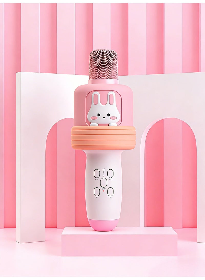 Kids'  PINK Portable Wireless Bluetooth Microphone, Portable Karaoke Mic - Image 2