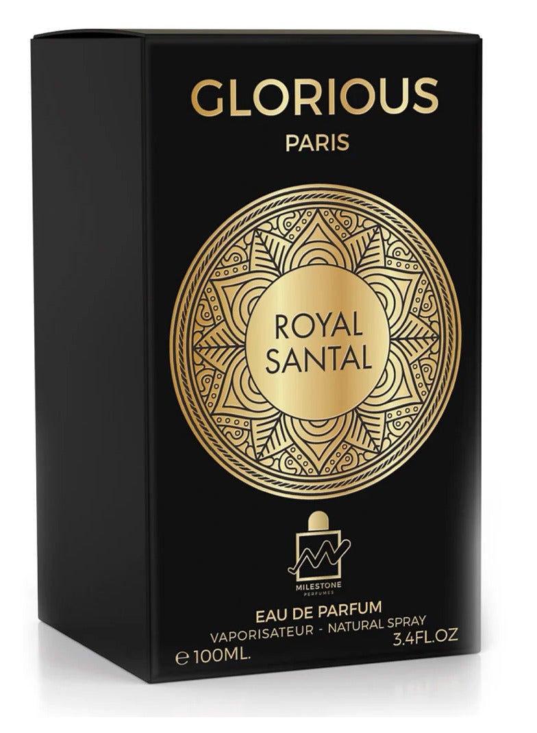 Milestone Glorious Paris Royal Santal Eau De Parfum For Unisex - 100 ML - Image 2