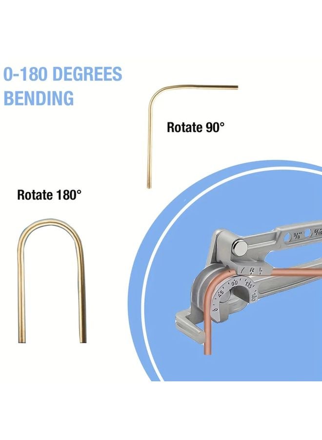 1pc 3 In 1 Tube Bender 180 Degree Aluminum Alloy Ratchet Tool For HVAC Refrigeration - Image 5