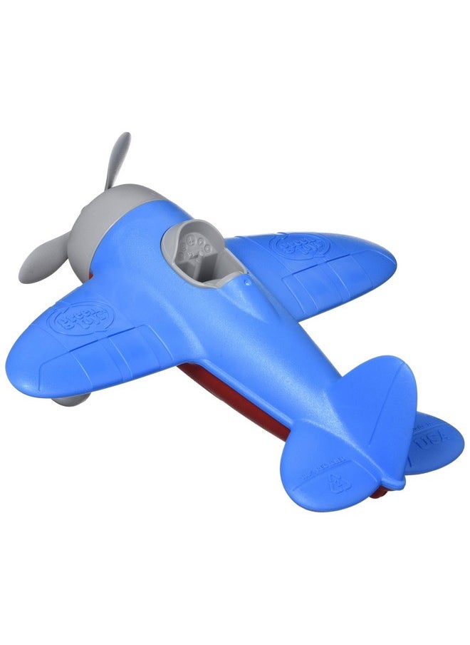 Green Toys Green Toys Airplane, Blue/Red CB - Pretend Play, Motor Skills, Kids Flying Toy Vehicle. No BPA, phthalates, PVC. Dishwasher Safe, Recycled Plastic, Made in USA.  - Image 2