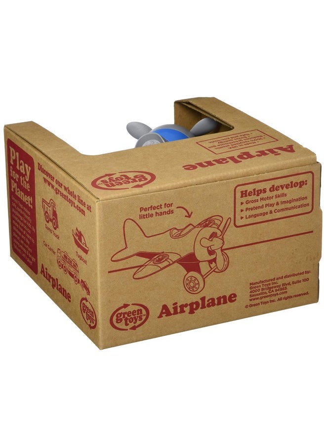 Green Toys Green Toys Airplane, Blue/Red CB - Pretend Play, Motor Skills, Kids Flying Toy Vehicle. No BPA, phthalates, PVC. Dishwasher Safe, Recycled Plastic, Made in USA.  - Image 4