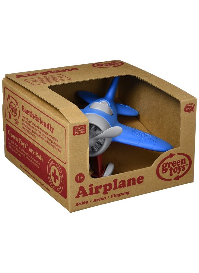 Green Toys Green Toys Airplane, Blue/Red CB - Pretend Play, Motor Skills, Kids Flying Toy Vehicle. No BPA, phthalates, PVC. Dishwasher Safe, Recycled Plastic, Made in USA.  - Image 3