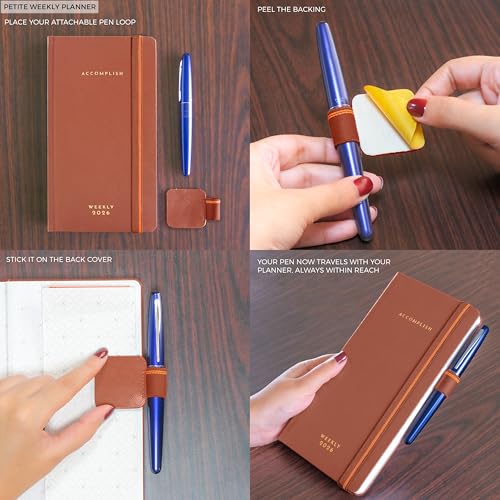 NEORAH - 2026 DATED PETITE WEEKLY PLANNER| ACCOMPLISH - Includes Yearly| 12 Monthly Pages| 52 Week| 12 month Habit & Budget Tracker|Gratitude Journal Diary - Productivity Planner - Hardcover (UMBER) - Image 2