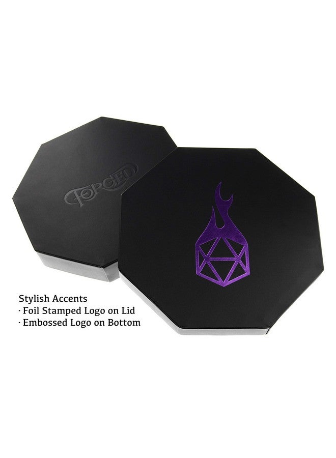 Forged Dice Co. Dice Tray Arena Rolling Tray and Storage Compatible with Any dice Game, D&D and RPG Gaming (Purple) - Image 3