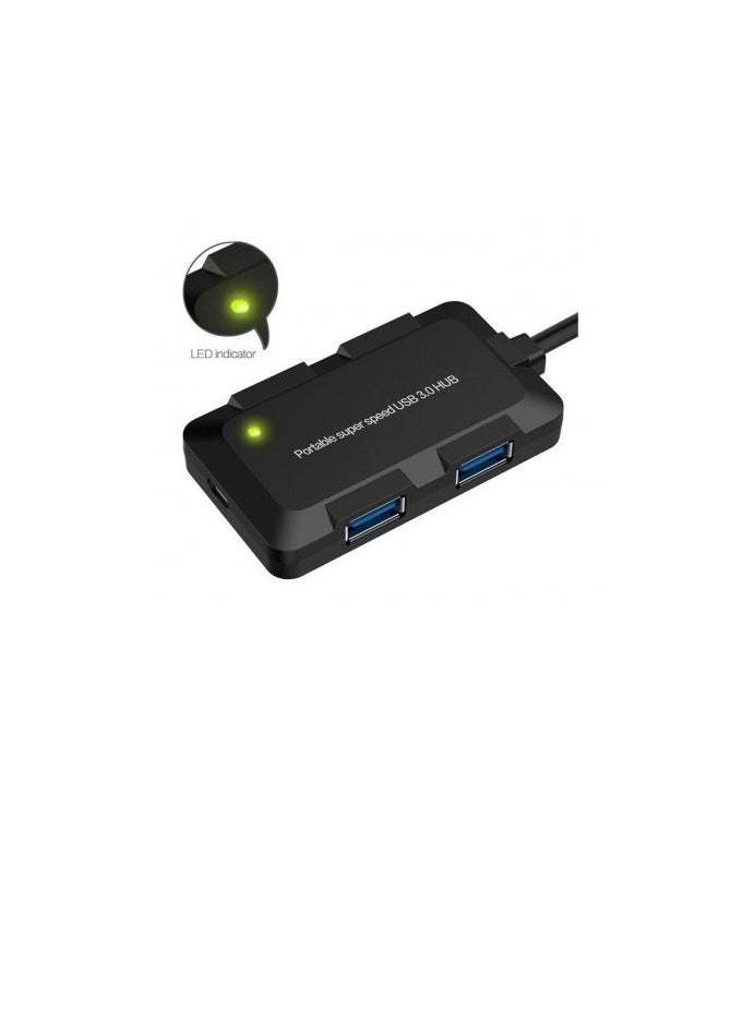 OTN-U9102B Type-C to 4 Port USB 3.0 HUB – Data sync & charge HUB – Up to 5Gbps - With Power input For Mac / PC / Mobile