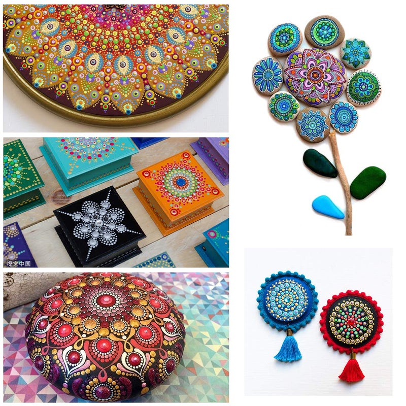 CH HAICHENG 30 PCS Mandala Painting Tools Mandala Dotting Tools for Painting Mandala Rocks, Nail Dotting and Art Drawing Supplies - Image 5