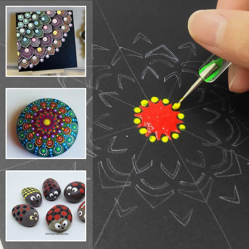 CH HAICHENG 30 PCS Mandala Painting Tools Mandala Dotting Tools for Painting Mandala Rocks, Nail Dotting and Art Drawing Supplies - Image 4