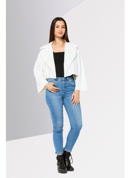 EMPORIO ARMANI Women Textured Cardigan, White  - Image 2