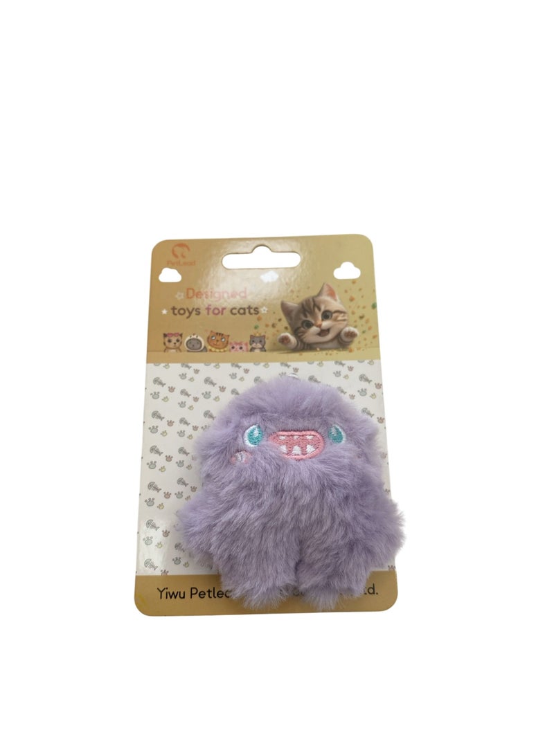 Striped Horned Monster Catnip Plush Toy