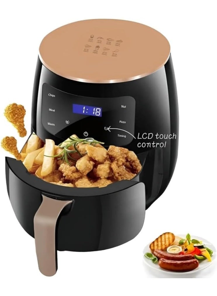 SILVER CREST Electric Air Fryer, 6L Capacity, 2400W, LCD Touch Screen, Non-Stick Basket, Versatile - Image 1