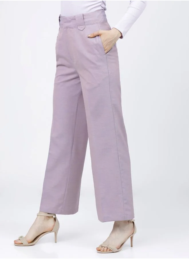 طوكيو توكيز Textured Ankle Length Pants with Pockets