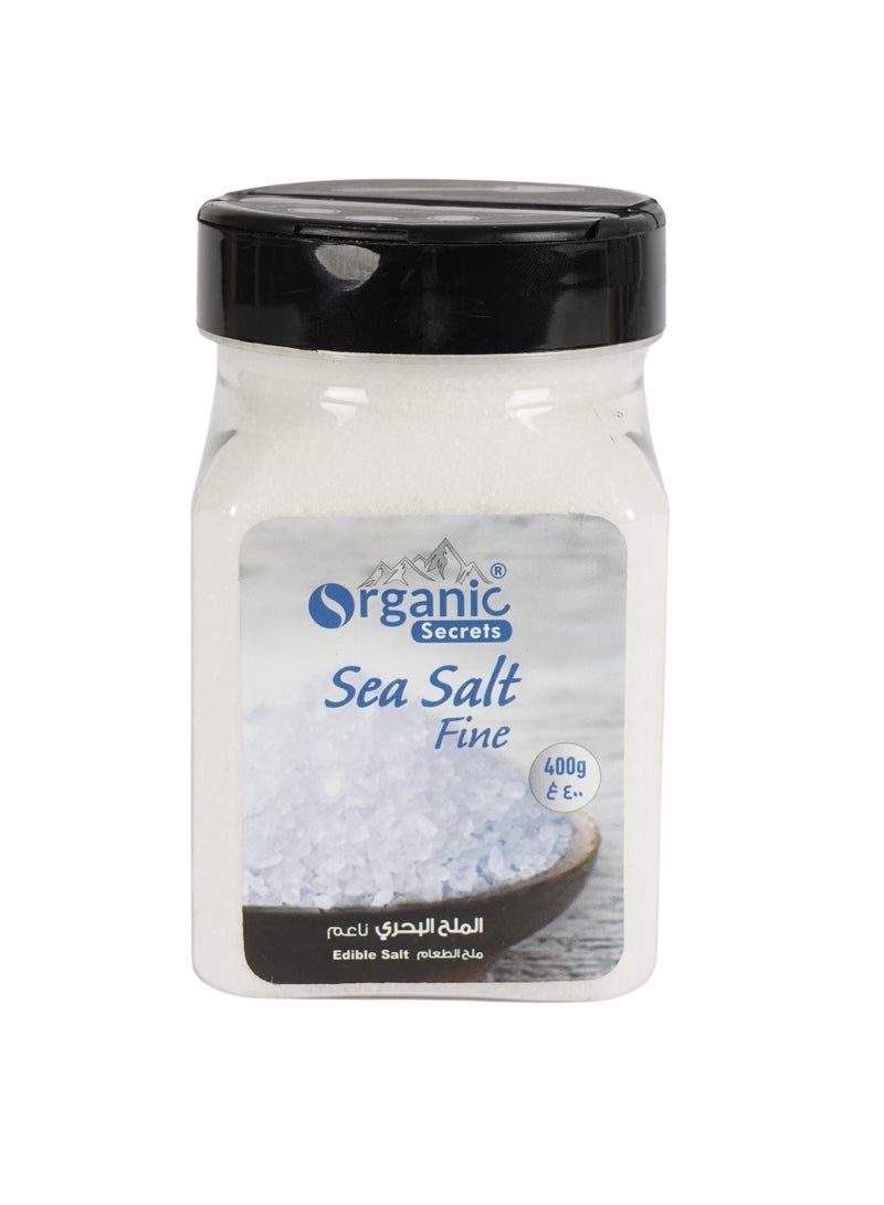Organic Secrets Sea Salt Fine by Organic Secrets - 400G Jar/Shaker