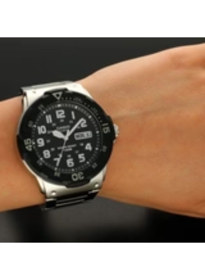 Casio Watch for Men MRW-200HD-1BVDF Analog Metal Black - Image 2