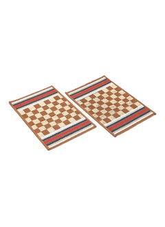 Status Contract Anti Slip Front Monsoon Doormat| Living Room Rug |Polypropylene Floor Mat for Home|Essential Small Rug for Office, Bedroom & Kitchen|- Pack of 2 (Beige), 38 X 58 Cm  - Image 3