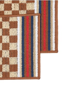 Status Contract Anti Slip Front Monsoon Doormat| Living Room Rug |Polypropylene Floor Mat for Home|Essential Small Rug for Office, Bedroom & Kitchen|- Pack of 2 (Beige), 38 X 58 Cm  - Image 5