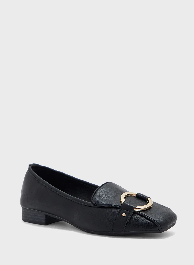 ELLA Square Toe Flat Shoe