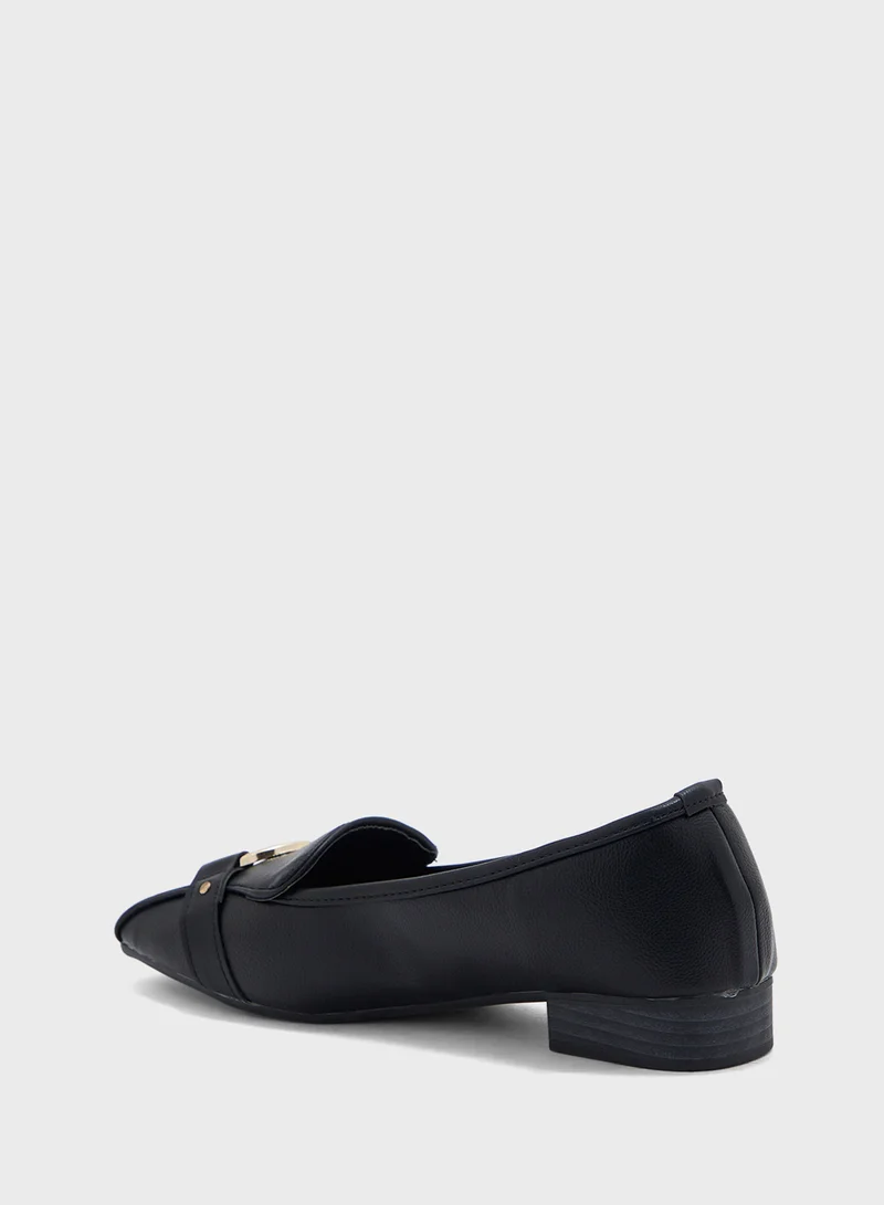 ELLA Square Toe Flat Shoe