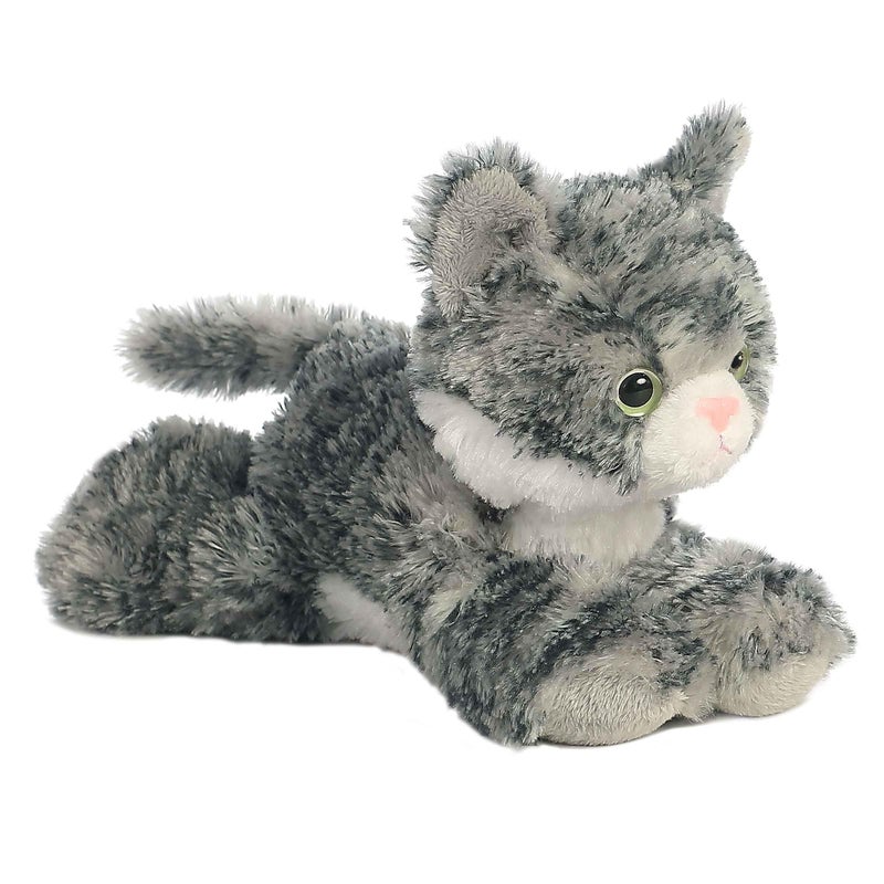 Aurora Adorable Mini Flopsie Lily Stuffed Animal Playful Ease Timeless Companions Gray 8 Inches - Image 3