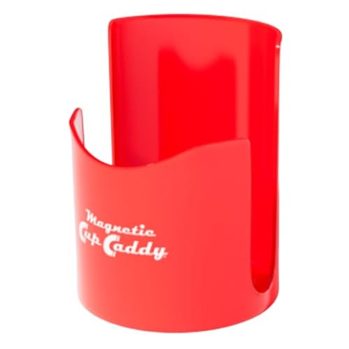Master Magnetics Magnetic Cup Holder Caddy for Bottles Glasses and Cans Fits on Fridge Lawnmower Forklift Cart or Ladder HeavyDuty Magnet - Image 1