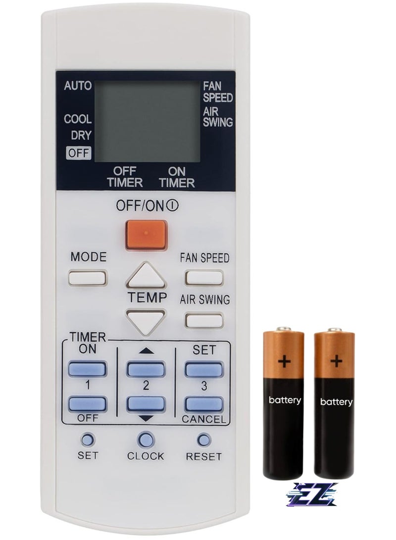 ELTRAZONE Replacement Remote Control Compatible with Panasonic Air Conditioner A75C3716 A75C3297 A75C3625 A75C2817 A75C2825 A75C2841 A75C2925 A75C3623 A75C3407 KTS.X003 A75C4448 Electrical Switches Accessory with battery  - Image 1