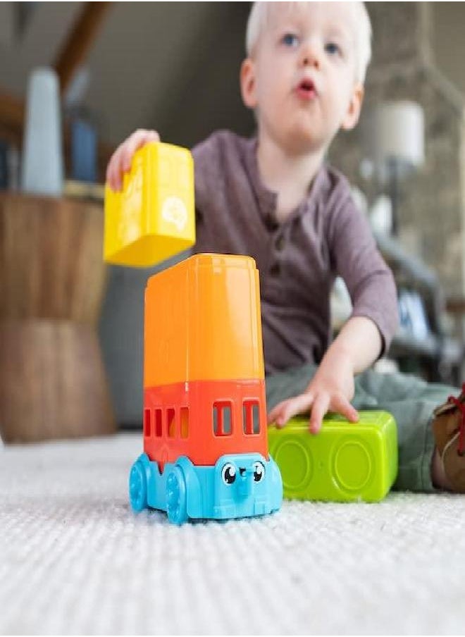 Fat Brain Toys - Fat Brain Toys Toomies - Stacker Decker Bus - Egg Stacker Bus Baby Toys & Gifts for Ages 1 to 7 - Image 1