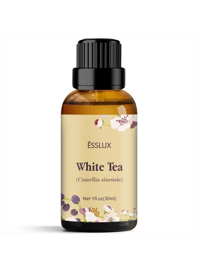 ESSLUX White Tea Essential Oil, ESSLUX Aromatherapy Essential Oils for Diffuser, Massage, Soap, Candle Making, Home Fragrance, 30 ml  - Image 1