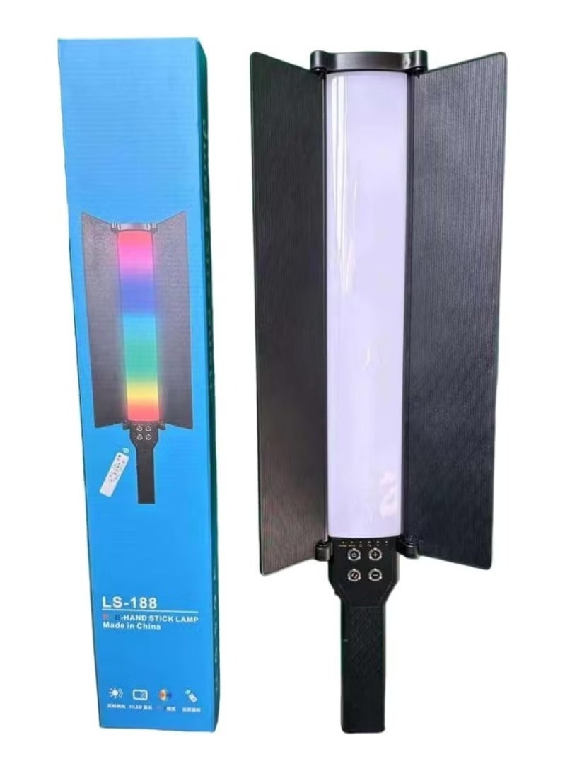 التخطيط LS 188 مصباح LED محمول باليد بقوة 25 واط RGB مزود ببطارية وعصا إضاءة عالية الطاقة مع جهاز تحكم عن بعد - Image 2