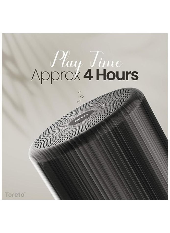 Toreto - TOR-347 Timber Wireless Portable Bluetooth Speaker TWS - Image 1