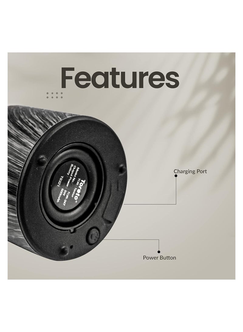 Toreto - TOR-347 Timber Wireless Portable Bluetooth Speaker TWS - Image 1