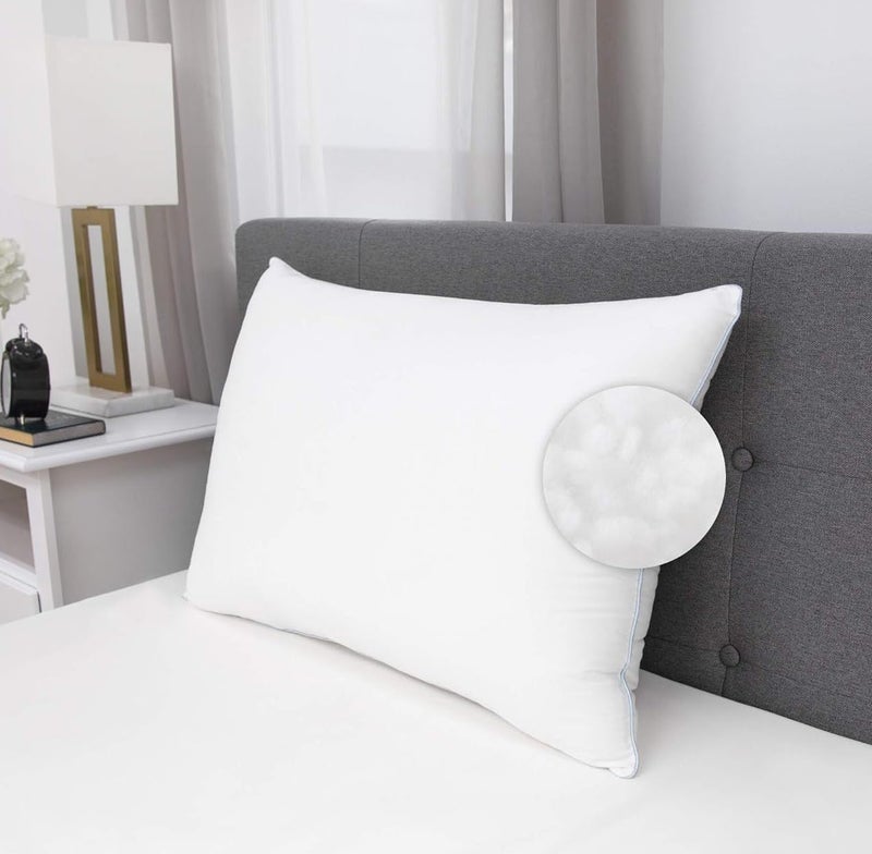 CUSHIO™ White Micro Fibre Pillow - Size 26"x16" (Pack of 1) - Enhance Your Sleep Quality | Wake Up Refreshed - Image 1