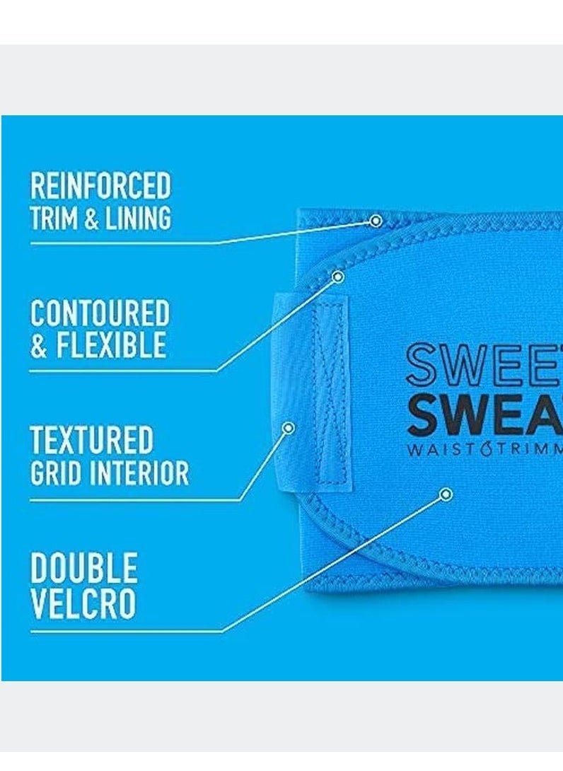 SPORTS RESEARCH - Sweet Sweat Waist Trimmer Belt Neon Blue Medium - Image 1