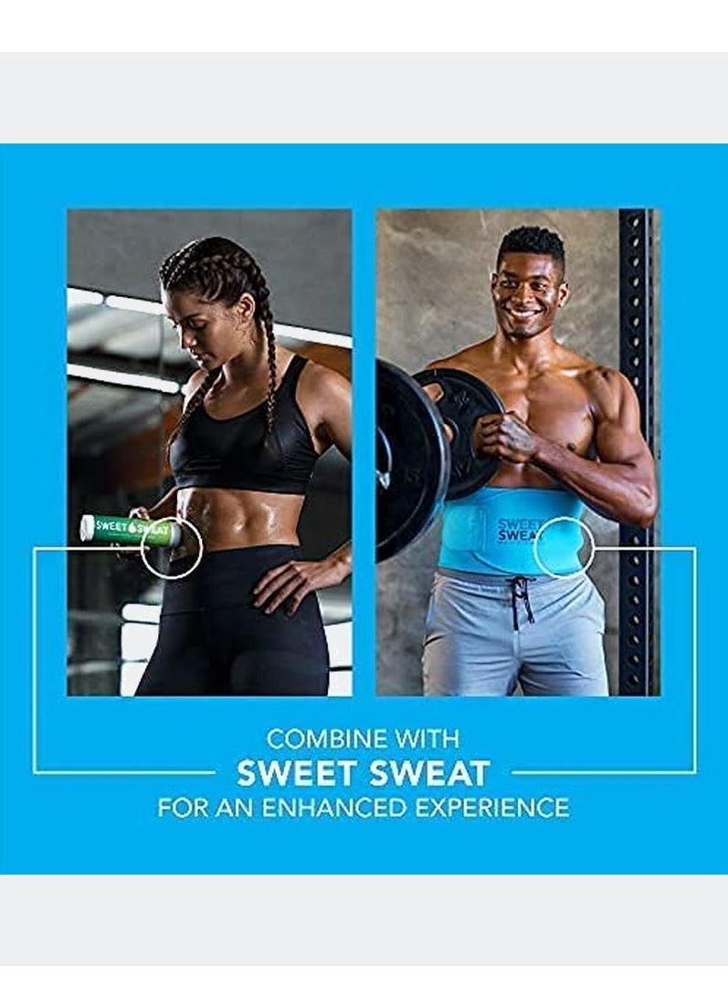 SPORTS RESEARCH - Sweet Sweat Waist Trimmer Belt Neon Blue Medium - Image 1