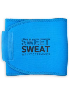 Sweet Sweat Waist Trimmer Belt Neon Blue Medium
