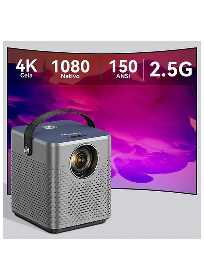 Blulory - Blulory T3 Movie 3D Projector 4K Full HD 1080P Native Cinema Beamer Android WiFi Projector For Outdoor Movies Support Android - Image 1