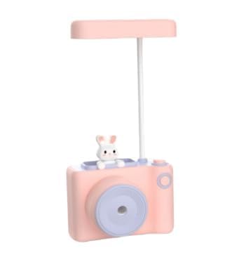 CLOMANA Plastic 3 in 1 USB Chargeable Led Light Table Night Lamp for Kids Bedroom with Pencil Sharpener Pen Holder Stand for Girls Boys Multicolor - Image 1