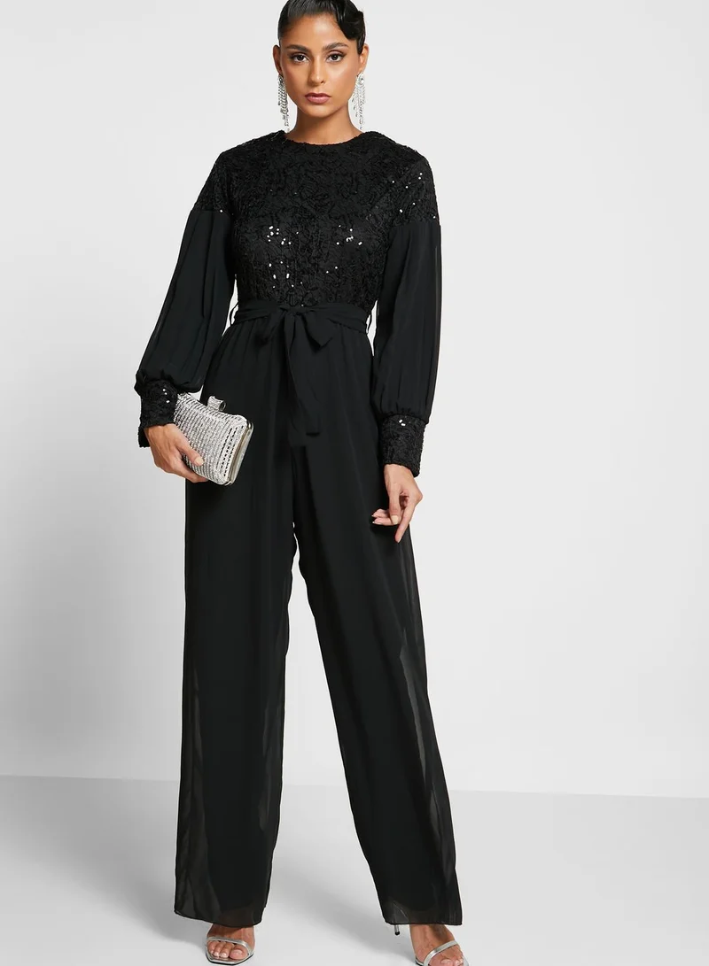 Khizana Shimmer Detail Jumpsuit