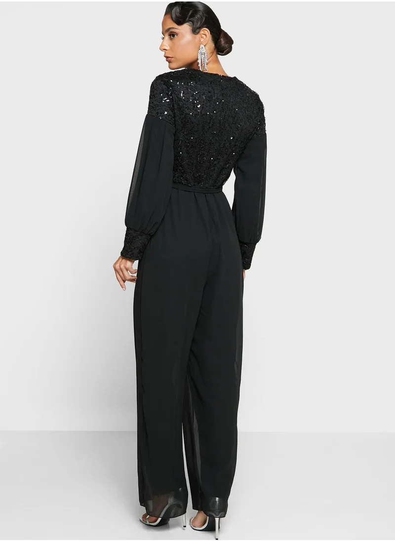 Khizana Shimmer Detail Jumpsuit