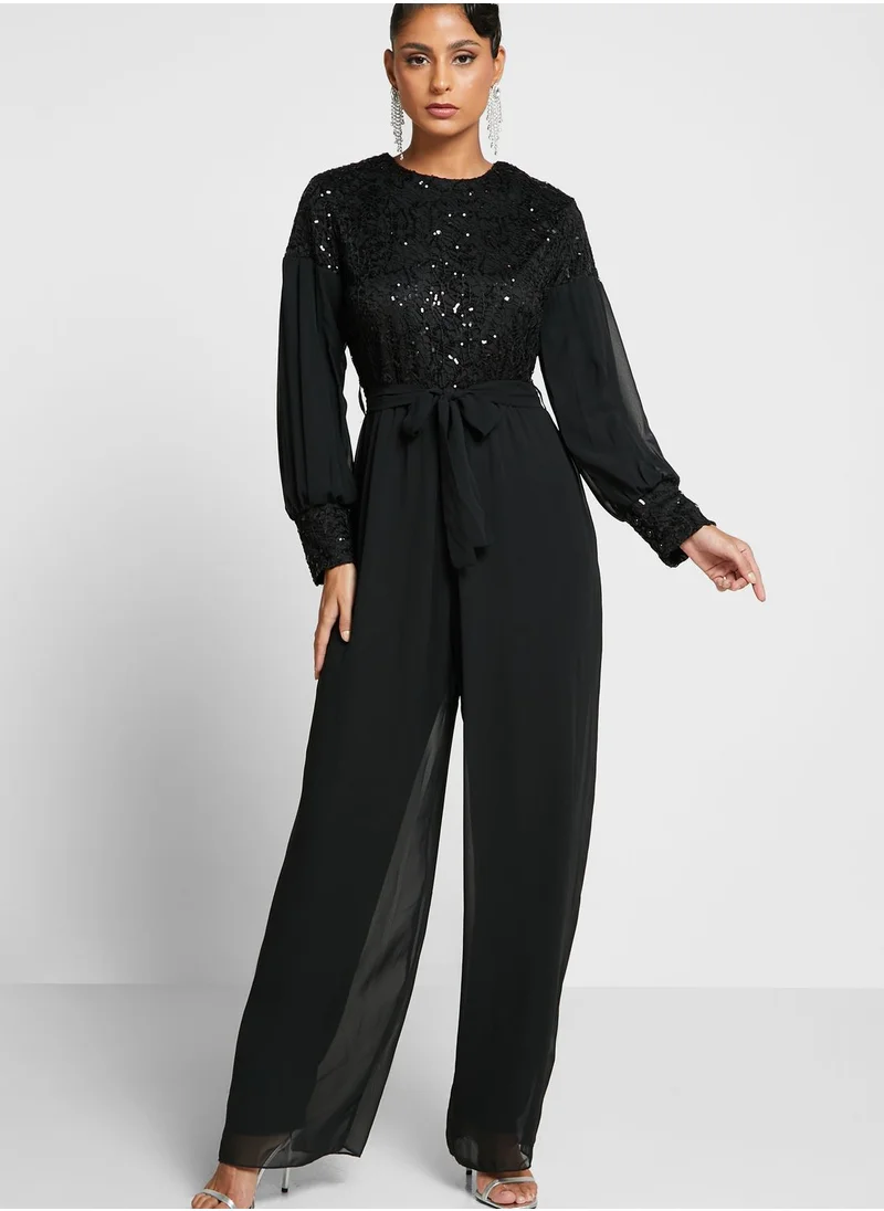 Khizana Shimmer Detail Jumpsuit